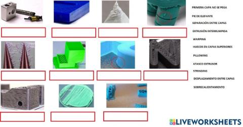 Problemas de impresión 3d