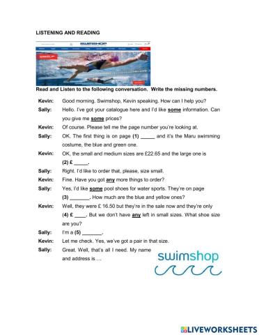 Listening and Reading