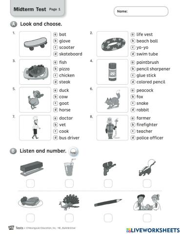 Come on Everyone 2 test Midterm T