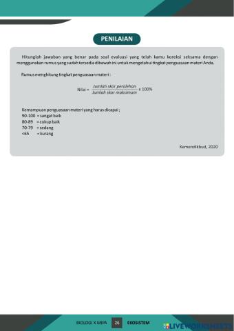 E-lkpd ekosistem berbasis discovery learning