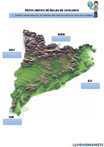 Prova del relleu de Catalunya