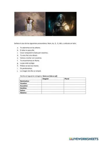 Pronombres personales en latín