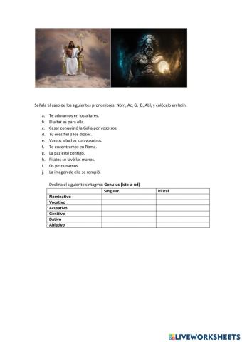 Pronombres personales en latín