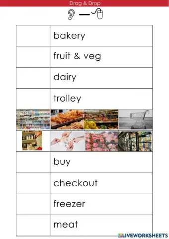 Drag & drop supermarket