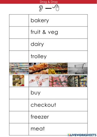 Drag & drop supermarket