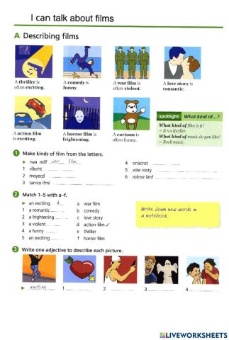 Basic Vocabulary - 52 Films