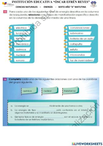 Las energías y sus formas