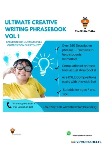 Ultimate Creative Writing Phrasebook Vol 1 SET 9
