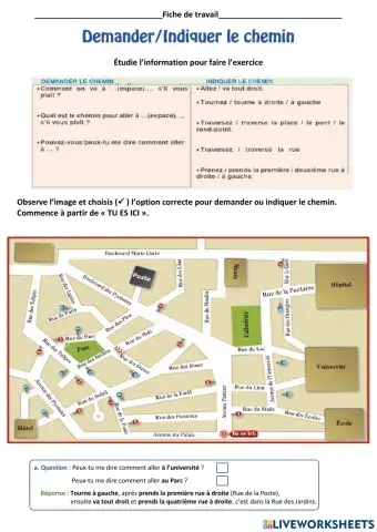 Demander et donner un chemin