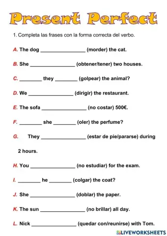 Presente Perfecto