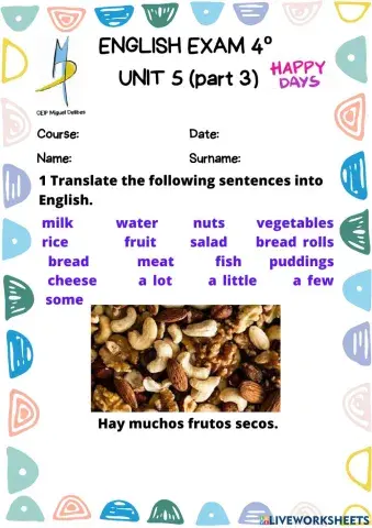 Exam 4º UNIT 5 (part 3)