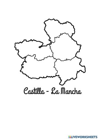 Mapa de Castilla-La Mancha