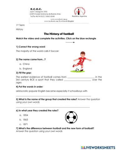 Specila Subjects: History