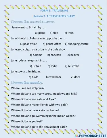 Form 5. Unit 9. Lesson 7