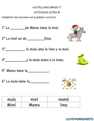 Lectura con la letram