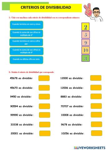Criterio de Divisibilidad