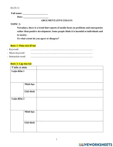 Argumentative essay 2