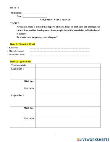 Argumentative essay 2