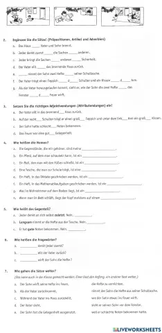 Vater und Sohn Die Gelegenheit-Aufgaben