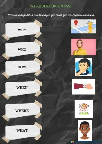 Palabras que se usan para hacer preguntas en busca de más información.