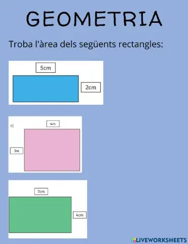 Àrea rectangles