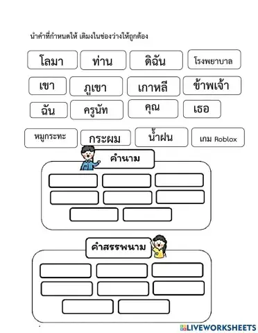 คำนาม-สรรพนาม