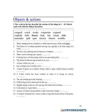 Objects & Actions