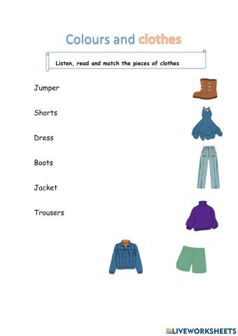 Colours and clothes