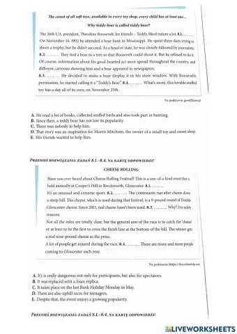 Reading comprehension