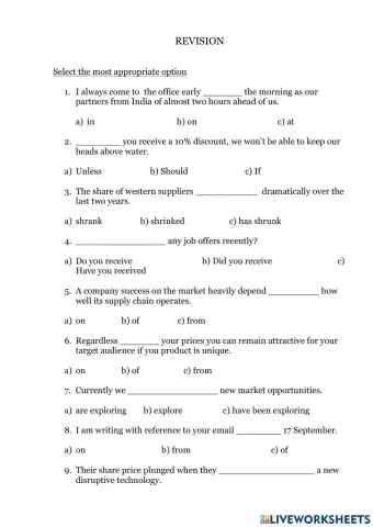 Mix for business English