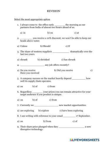 Mix for business English