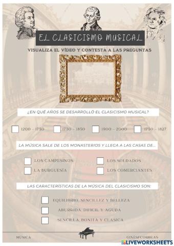 El Clasicismo Musical