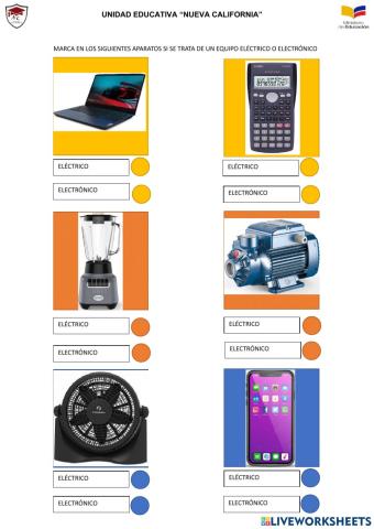 Eléctricos o electrónicos