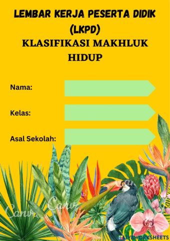 Lkpd 1 ciri-ciri makhluk hidup