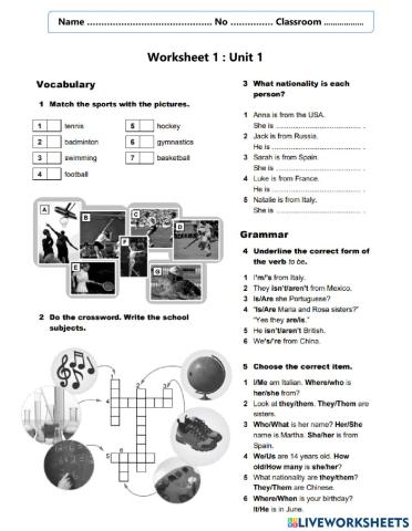Unit1 Back to school