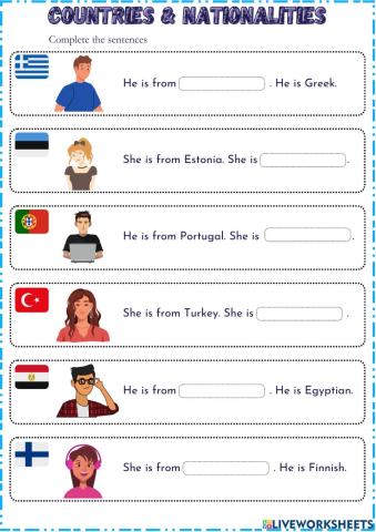 Countries and Nationalities - part 2