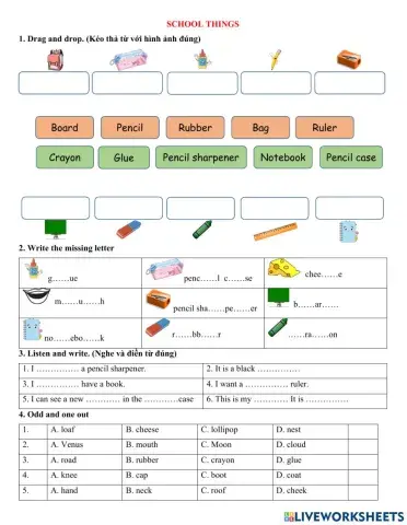 Group 2 - School things