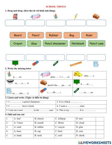 Group 2 - School things