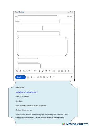 Email-Apply for a job!