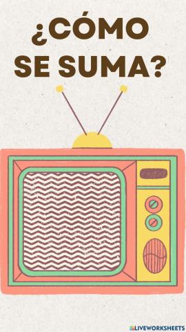 Ficha interactiva explicación de la suma