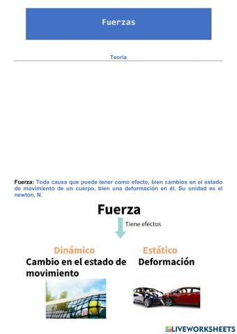Fuerzas con teoría
