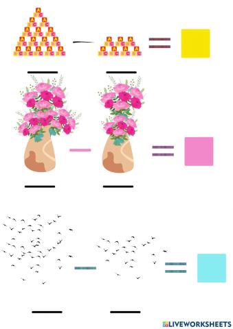 Conteo y operación de la resta (i)