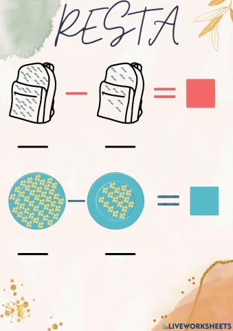 Conteo y operación de la resta (ii)