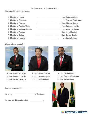 Government of Dominica 2023