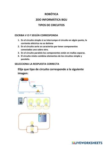 Tipos de circuitos