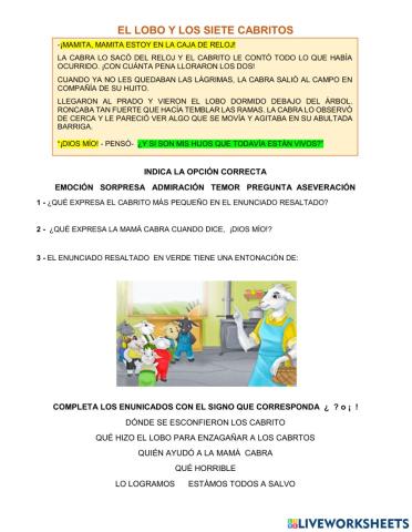 Exclamación e interrogación