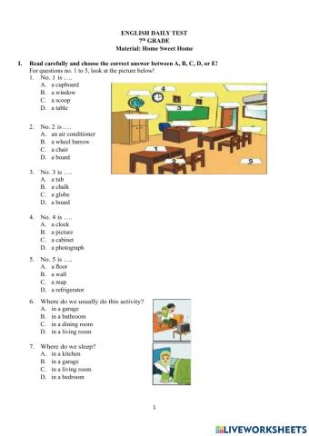 Daily Test My Home Sweet Home