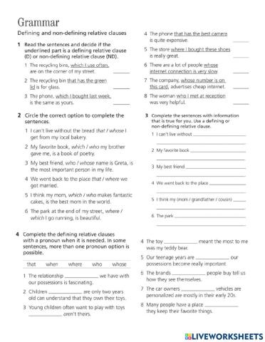 V4 U8 Workbook pages 68-69