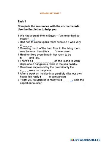 Vocabulary units 7-8