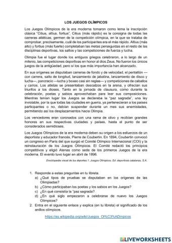 Los Juegos Olímpicos